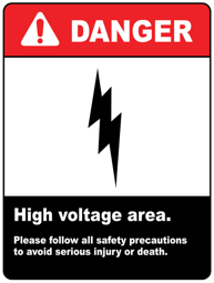 HIGH VOLTAGE SIGN