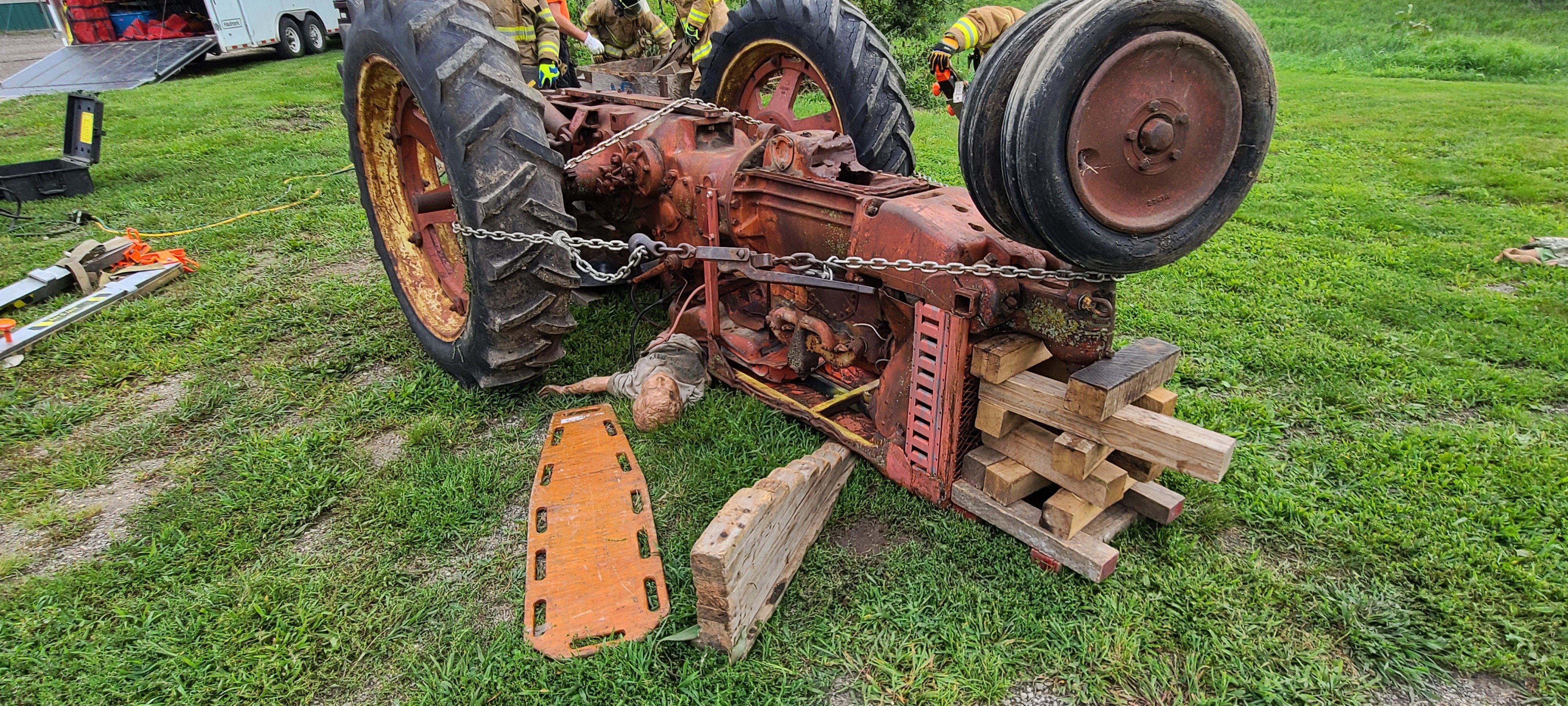 Tractor Rollover Securing Tires