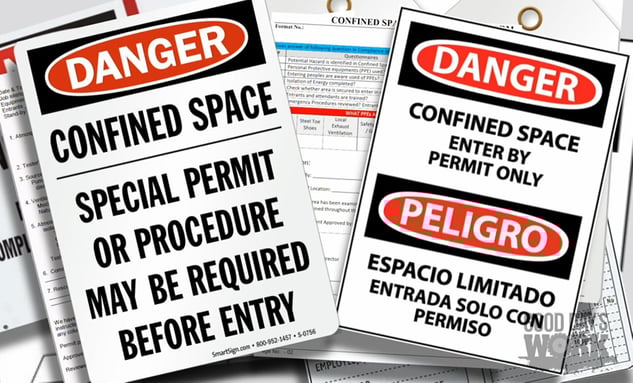 Warning Signs Confined Space