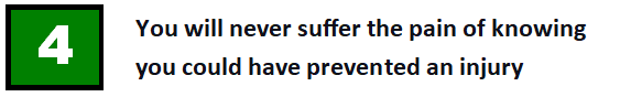 Prevent knowing you could have prevented an injury